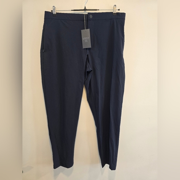 VRST Men's Limitless Performance Slim Fit Tapered Ankle Pants  blue Sx Xl Nwt - Picture 1 of 13